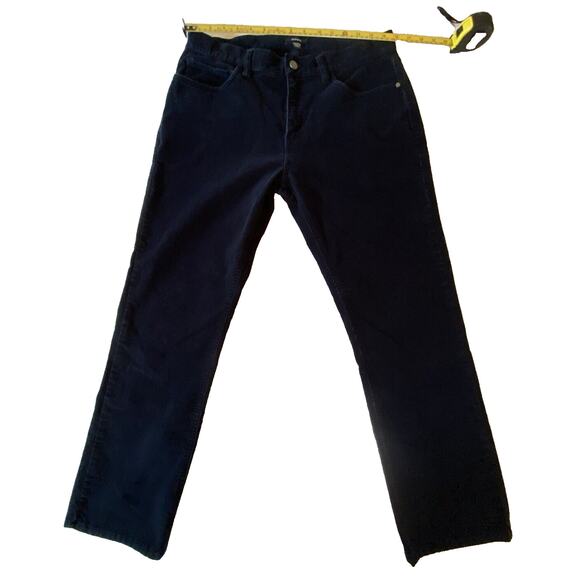 Alfani Mens Corduroy Pants Size 32x30 Color Navy Blue Five-Pocket Cotton Import - Picture 14 of 16
